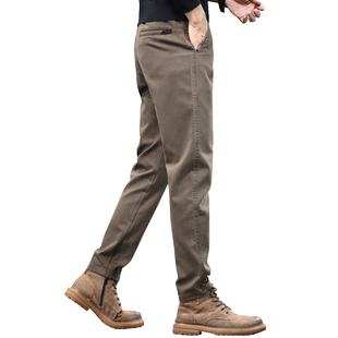 罗蒙加绒加厚休闲裤男款冬季裤子男士宽松直筒男裤秋冬保暖长裤子