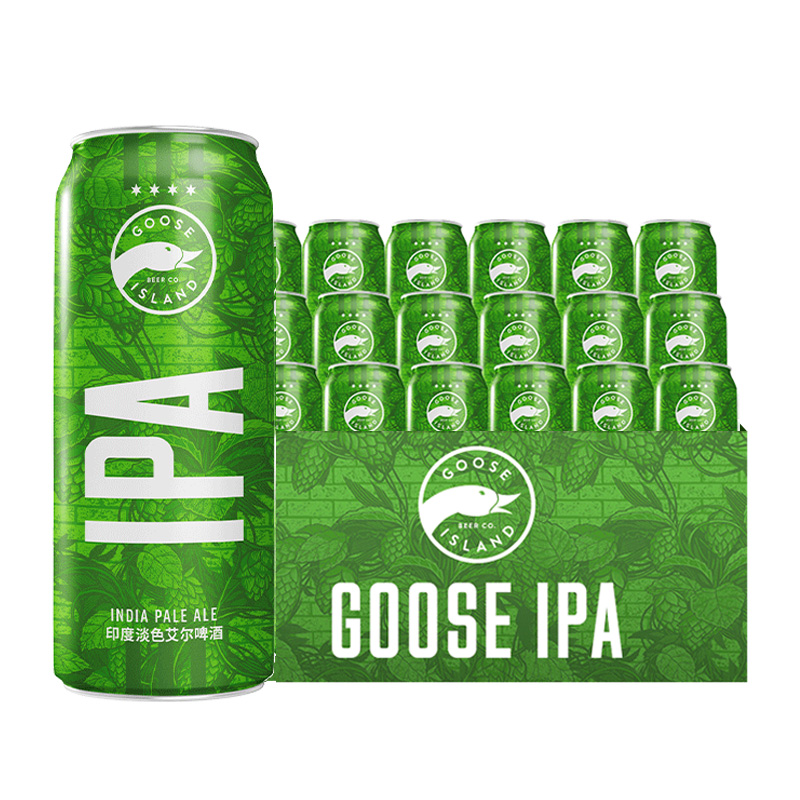 鹅岛ipa经典印度淡色艾尔500ml*18听小麦精酿啤酒15.5°P百威集团