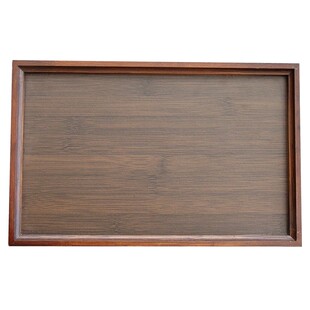 茶艺培训教学茶具 奉茶盘乌龙茶竹制托盘收纳长方形茶杯盘干泡台