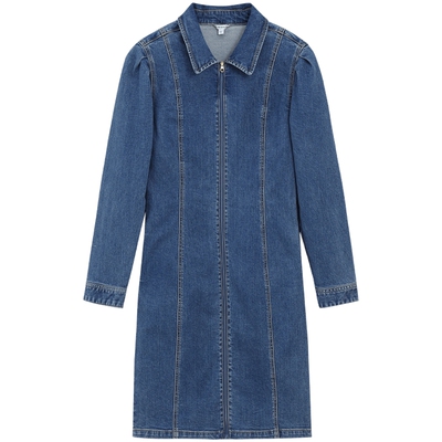 Guess女士纯色翻领拉链