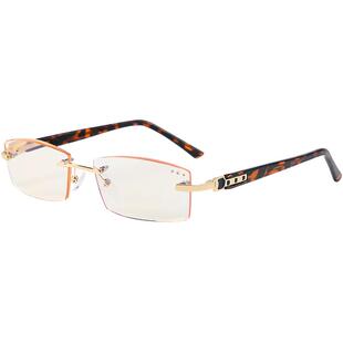 时尚显年轻商务无框老花镜男款高清舒适女士防辐射抗蓝光老光眼睛