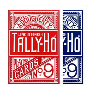 AMOR扑克 单车牌 Tally-Ho 扇圆背进口创意TH花切魔术练习牌纸牌