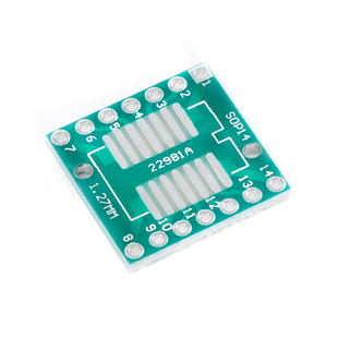 贴片转直插转接板 SOP14/SSOP14/TSSOP14转DIP  脚距0.65/1.27mm