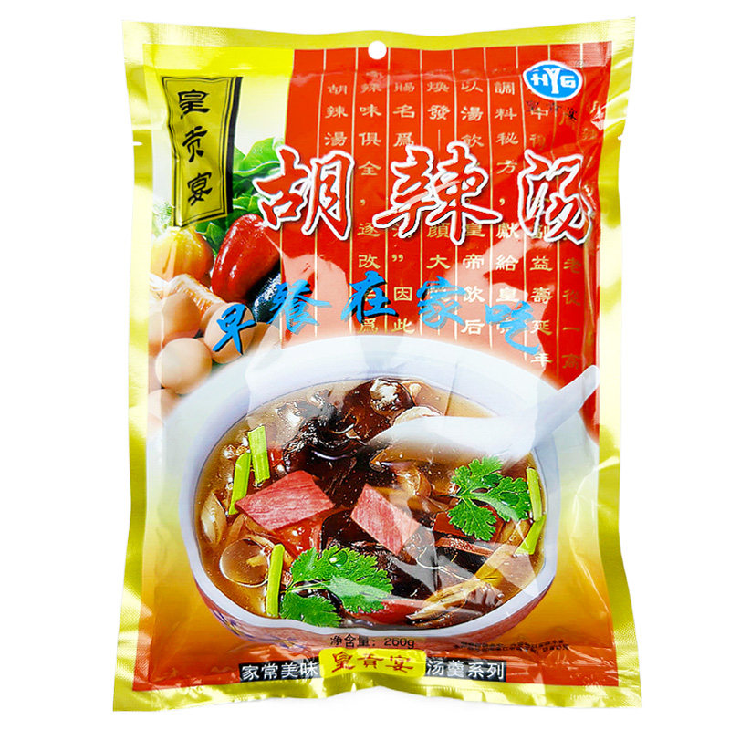 皇贡宴胡辣汤虾仁味牛肉味速食汤