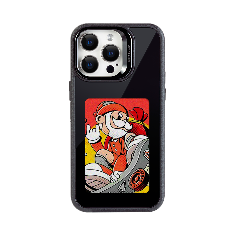 Artink适用Iphone苹果13/14/15/16promax新款四色高清墨水屏手机壳外套带支架星瞳拍立得