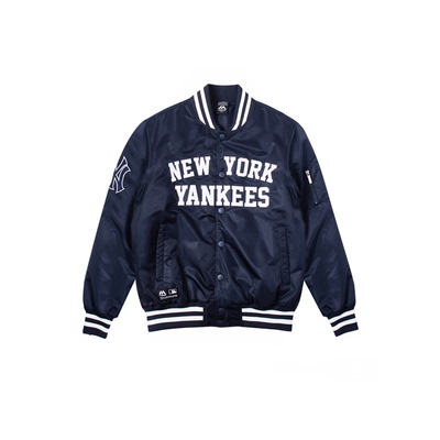 mlb台湾洋基队秋冬夹棉衣棒球服