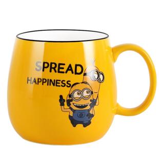 杯子男生高颜值男士小黄人水杯男马克杯陶瓷家用喝水杯卡通陶瓷杯