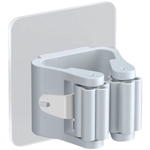 拖把挂钩壁挂扣免打孔扫把收纳神器强力粘胶卫生间固定挂架拖布夹