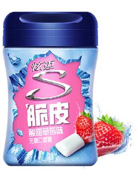 炫迈无糖草莓味持久清新口香糖