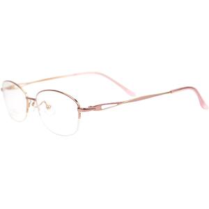 轻盈半框大框女显瘦纯钛近视眼镜