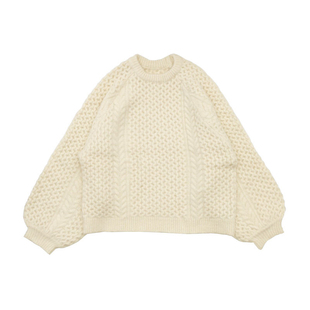 SELECTMOCA by SON 博主合作款设计感宽松落肩泡泡袖针织10007389