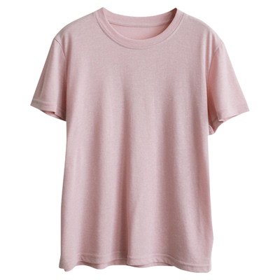 铜扣记亚麻短袖宽松显瘦T恤