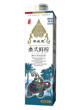 海南原产1L大瓶整箱批发家庭聚餐酒席宴会椰玫瑰泰式鲜榨椰汁椰奶
