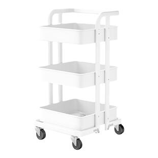 日本书包置物架书本移动小推车桌下收纳书架带轮落地桌边放包神器