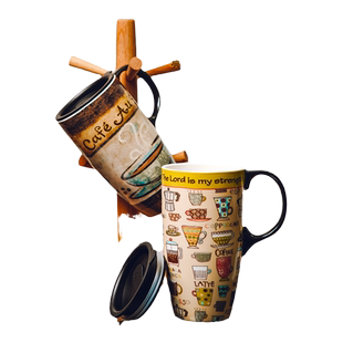 爱屋格林大容量马克杯陶瓷杯高颜值办公室咖啡杯家用水杯新年礼物