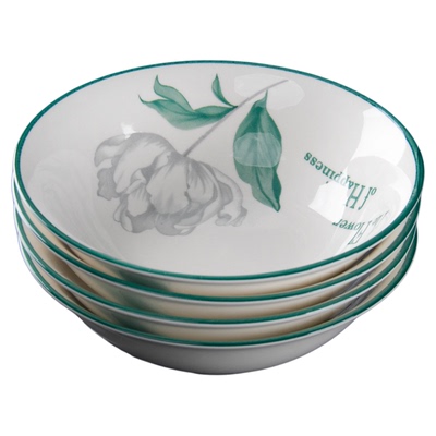 【4个仅需9.9】6英寸面碗家用2025新款陶瓷釉下彩饭碗大碗泡面碗