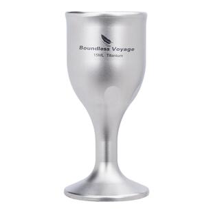 必唯纯钛高脚白酒杯15ml酒盅3钱小酒杯高端送礼长辈男士创意礼物