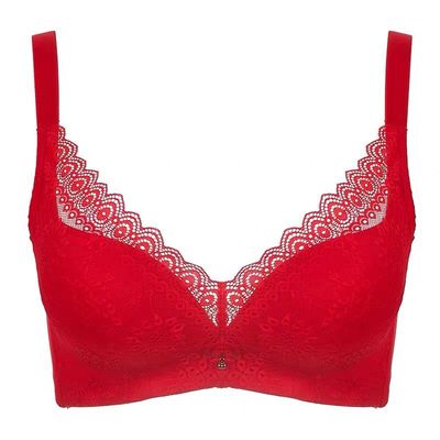 性感蕾丝内衣女无钢圈聚拢文胸