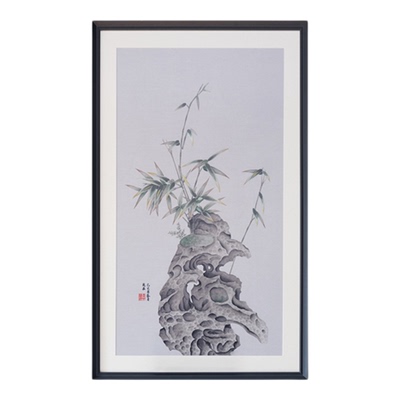 若奈东方文房苏州园林刺绣画玄关