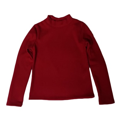 冬季半高领保暖上衣秋冬爆款加厚长袖T恤女士洋气德绒加绒打底衫