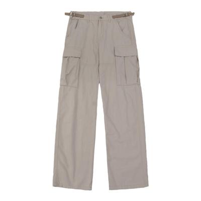 欧美街头潮宽松直筒口袋工装裤