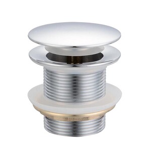 全铜弹跳芯式大圆面浴缸下水器带过滤网淋浴房澡盆拖把池排水配件