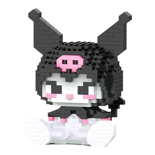 小兔库洛米卡通可爱拼图女孩子生日礼物手工小颗粒微型积木玩具