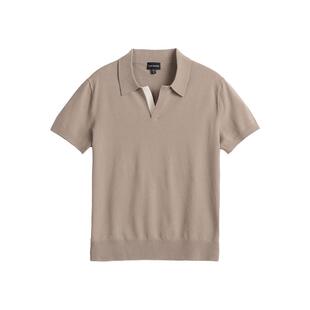 CLUB MONACO男装撞色宽松商务精英风polo衫短袖