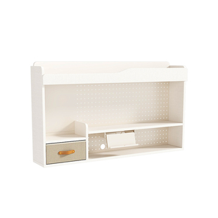 儿童学习桌上置物架实木桌面收纳架子学生写字书桌多层洞洞板书架