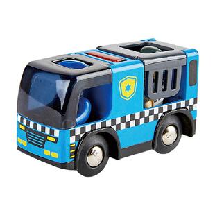 Hape声光警笛警车汽车情景模型宝宝幼儿男孩女孩儿童益智玩具礼物