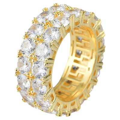 ICEBLING8MM双排镶钻戒指