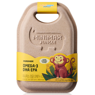 MiniMax儿童DHA补脑护眼记忆力鱼油软糖*3盒