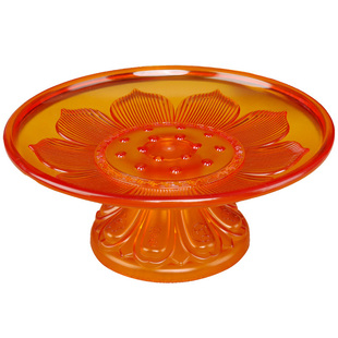 供盘全套红色果盘贡品水果上供的盘子家用佛前拜神仙家供果财神爷