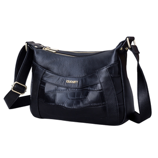 2025年新款包包中年女款妈妈包百搭鳄鱼纹斜挎包女大包真皮单肩包