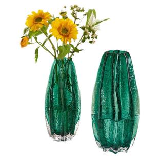 创意艺术杨桃玻璃花瓶轻奢高级感水培摆件客厅鲜花插花装饰摆设品