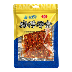 三千海一根鱿鱼海鲜辣条斯哈辣长条追剧解馋小吃零食官方旗舰店
