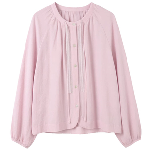 DIGBUTY私有浪漫'今年流行的新款衬衫女薄款2026春季长袖法式复古