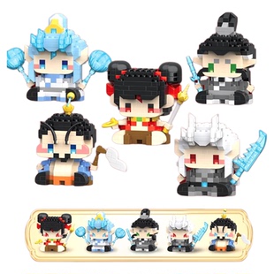 哪咤拼装积木乐人仔敖丙玩具2025新款微小颗粒儿童拼图摆件盲盒