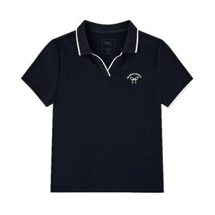 乔丹速干短袖Polo女士2026夏季新款透气冰感舒适运动网球百搭短t