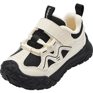 巴拉巴拉婴儿学步鞋宝宝加绒鞋子秋冬季新款童鞋男童女童运动鞋潮