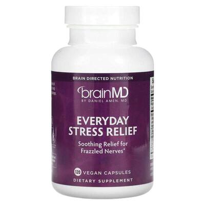 BrainMD,Everyday Stress Relief，120 粒全素胶囊