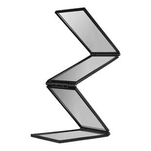 折叠四面镜子自己理发四折镜照后脑勺便携伸缩式反向全身镜可折叠