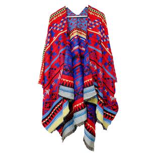 披肩2026新款外搭女民族风青海新疆西藏云南旅游百搭披风斗篷外套