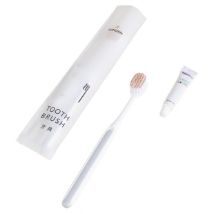 samzen心致一次性牙刷带舒客牙膏酒店宾馆民宿专用家用待客软毛