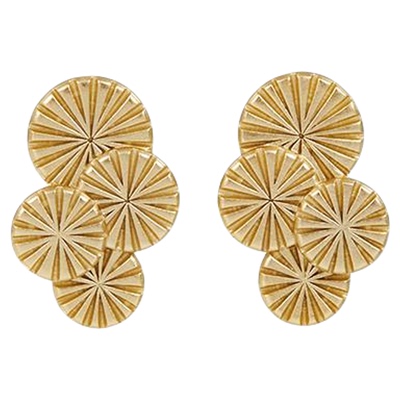 HERBE合璧 松间 团松笑笑耳饰耳坠 错落有致 模拟松针的层叠之姿