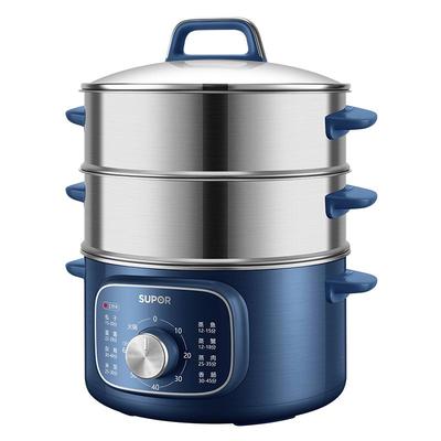 苏泊尔电蒸锅煮锅多功能家用三层蒸煮炖多层一体锅大容量2025新款