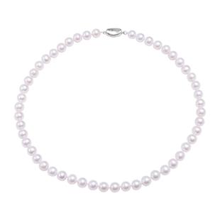 珍世缘 淡水无核珍珠项链近圆锁骨链妈妈款颈链首饰母亲节礼物