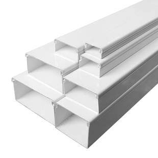 铝线槽喷涂 白色铝合金线槽 工程亮化装修布线铝合金方形明装线槽