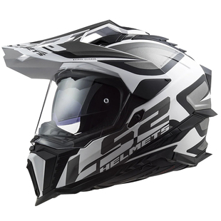 LS2摩托车头盔男女机车越野盔公路两用拉力盔双镜片四季通用MX701