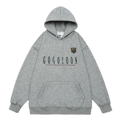 左奇函同款GOGOSOON加绒卫衣男新2025秋冬连帽加厚重磅质感青少年